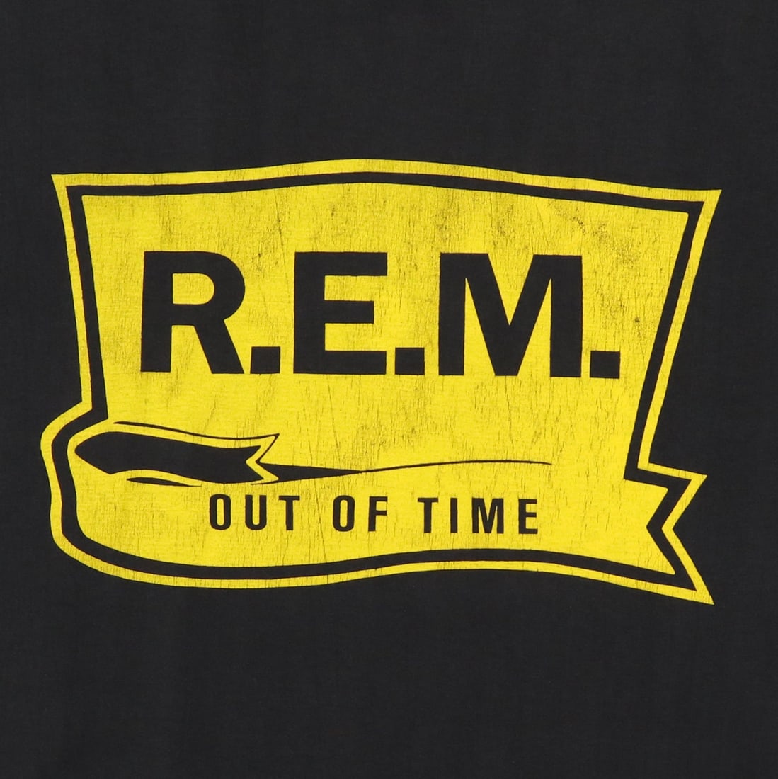 Vintage 1991 Out Of Time REM Black Cotton Band Shirt (1 of 6)