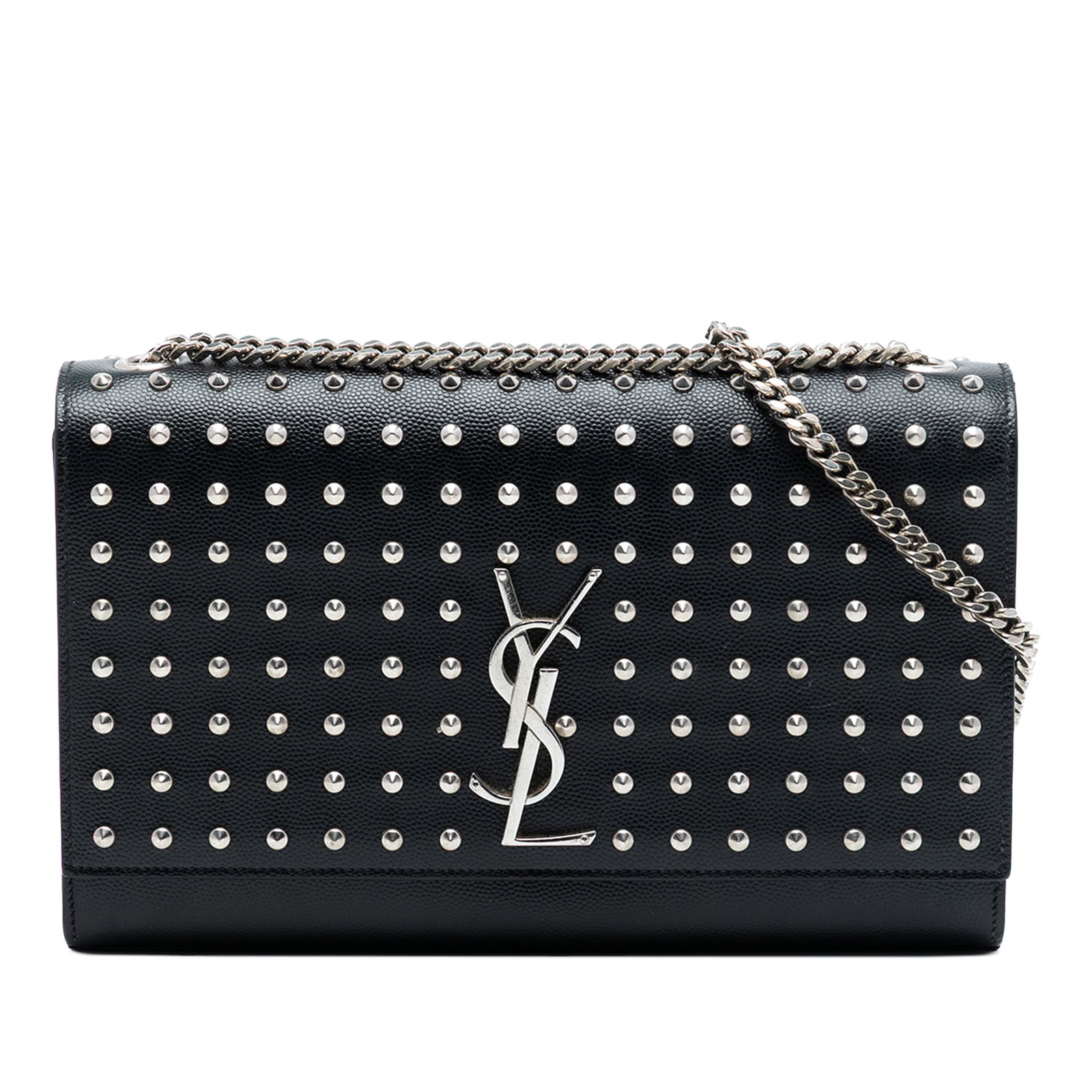 Saint Laurent Kate Black Studded Leather Medium Crossbody Bag (1 of 8)