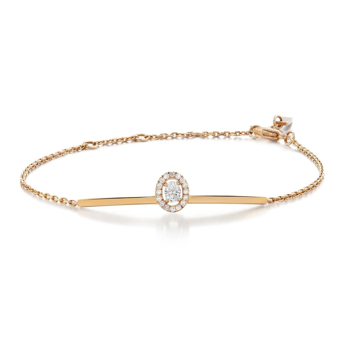 Messika Glam'Azone 0.22ct Diamond Chain Bracelet 18K Rose Gold (1 of 5)