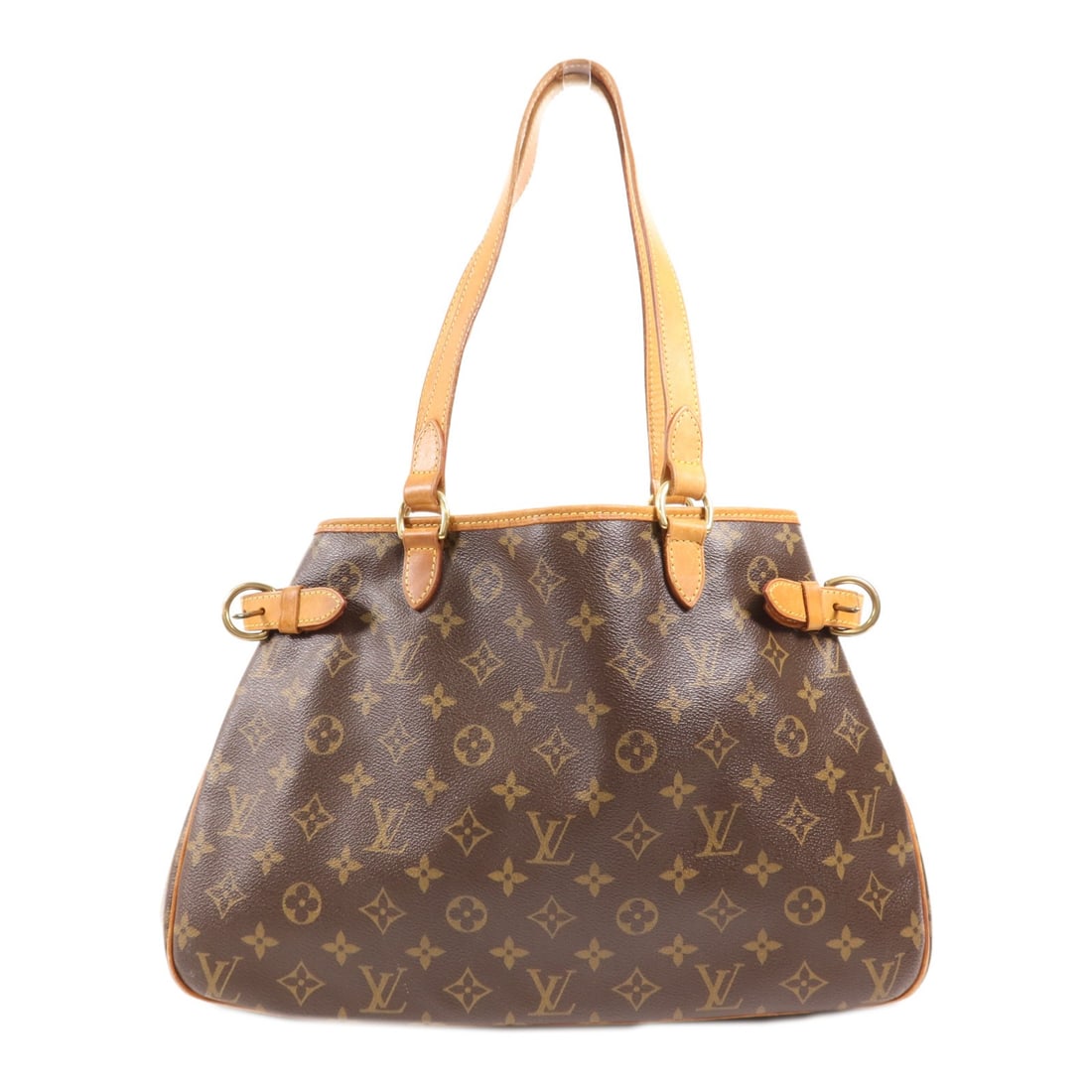 LOUIS VUITTON Batignolles Horizontal Monogram Shoulder Bag GHW M51154: LOUIS VUITTON Batignolles Horizontal Monogram Shoulder Bag GHW M51154 This elegant Louis Vuitton Batignolles Horizontal Shoulder Bag is crafted from durable PVC coated canvas in a classic brown monogr