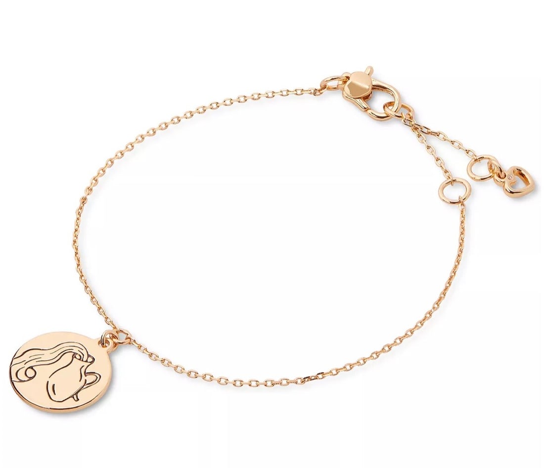 Kate Spade New York Gold-Tone Pave Zodiac Charm Bracelet with Extender: Kate Spade New York Gold-Tone Pave Zodiac Charm Bracelet with Extender This exquisite gold-tone pave zodiac charm link bracelet from Kate Spade New York is a perfect accessory to enhance any outfit. C