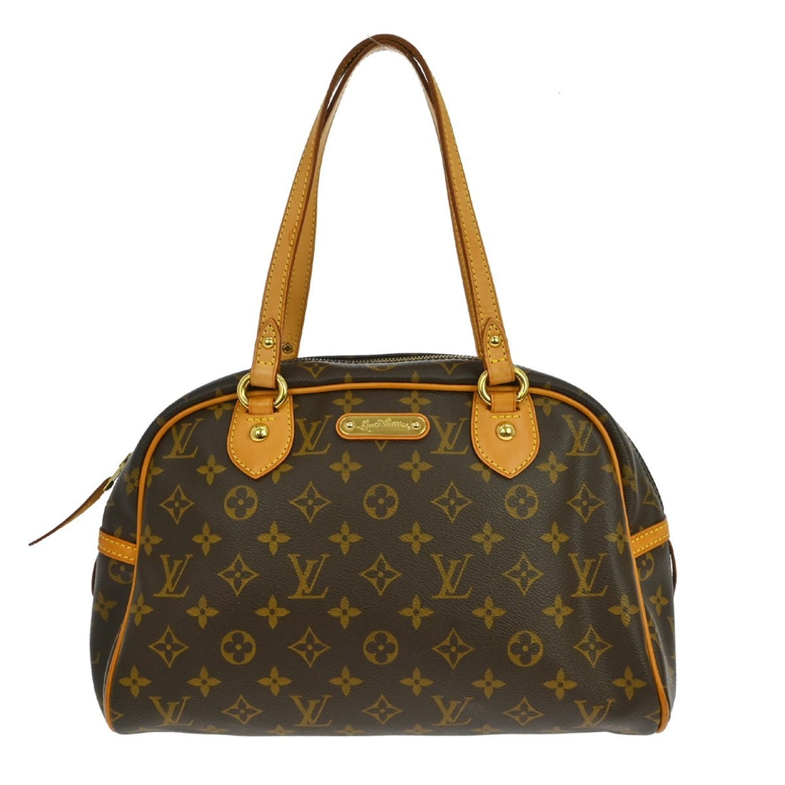 Louis Vuitton Montorgueil PM Monogram Canvas Medium Shoulder Bag: Louis Vuitton Montorgueil PM Monogram Canvas Medium Shoulder Bag This Louis Vuitton Montorgueil PM is a medium-sized shoulder bag crafted from signature Monogram canvas leather in brown. It features d