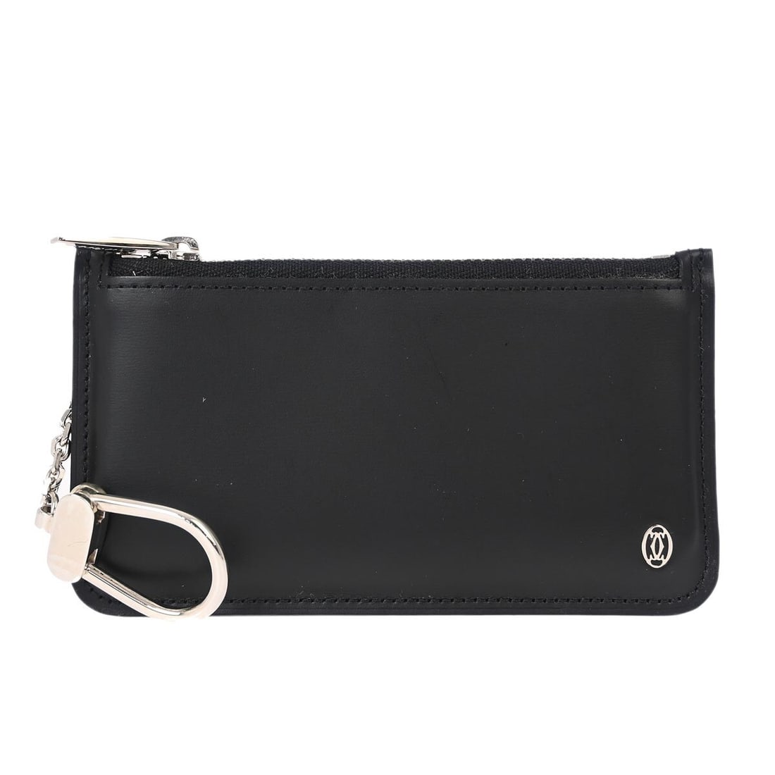 Vintage Cartier Leather Coin Wallet Black Purse for Women: Vintage Cartier Leather Coin Wallet Black Purse for Women This vintage Cartier coin purse wallet is crafted from black leather and designed for women. Featuring a classic coin purse style, it combines