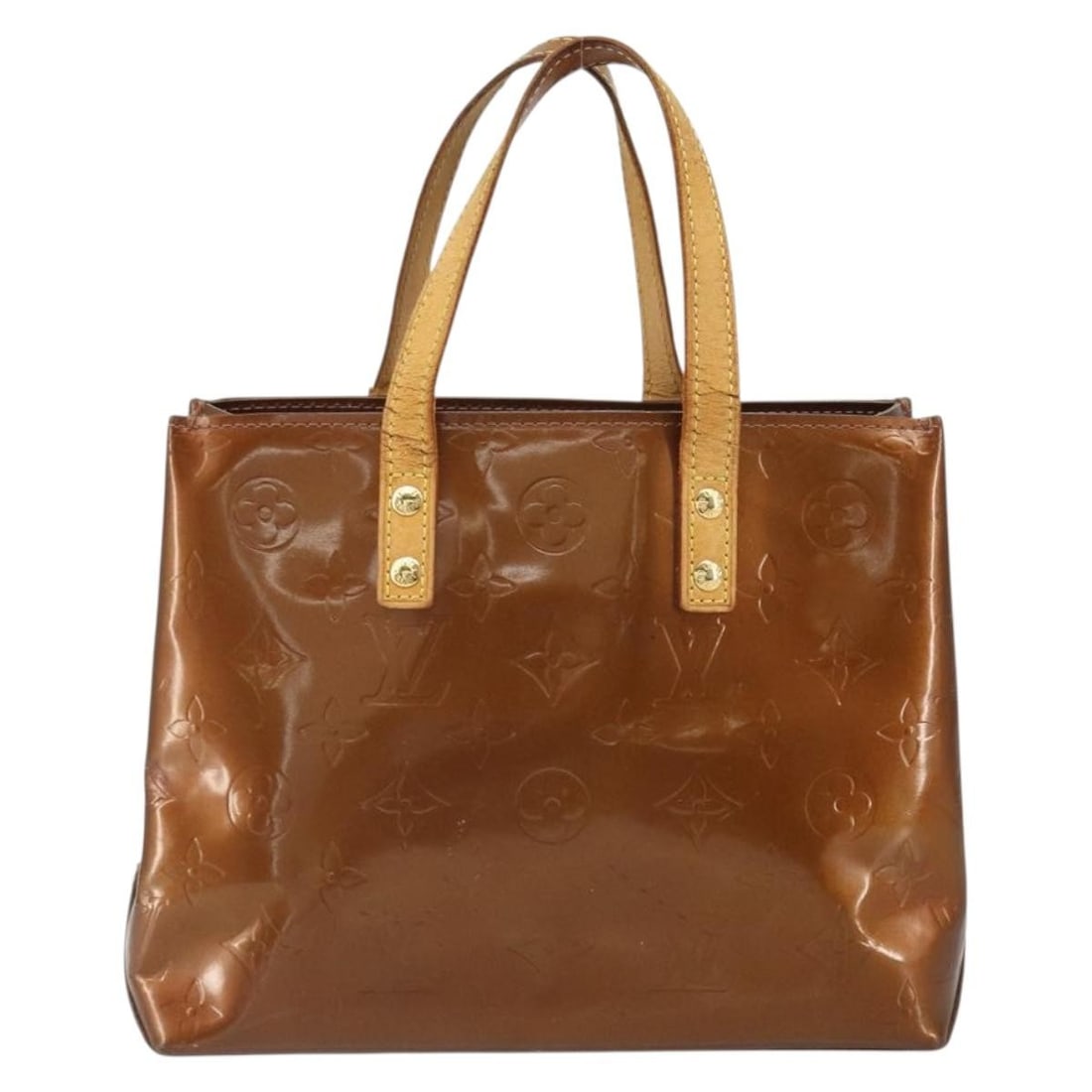 Louis Vuitton Monogram Vernis Reade Brown Patent Leather Tote Bag: Louis Vuitton Monogram Vernis Reade Brown Patent Leather Tote Bag This Louis Vuitton Reade Handbag features the iconic Monogram Vernis design in brown patent leather. Designed for women, it offers a s