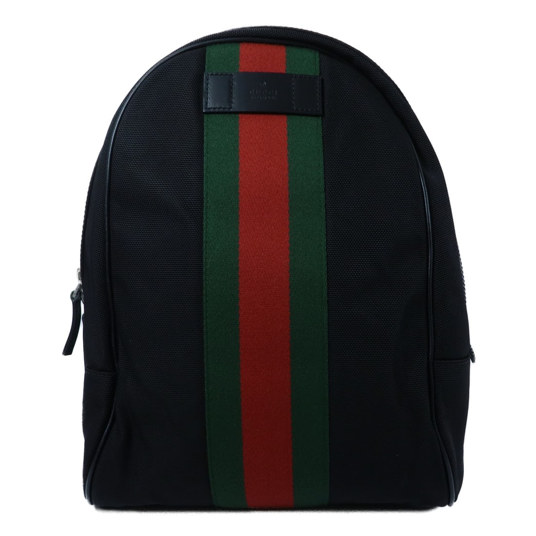 Black Canvas Rucksack Backpack by Gucci GG Silver Hardware (1 of 15)