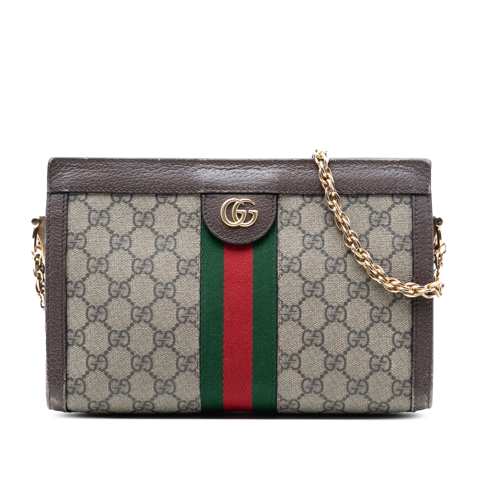 Gucci Ophidia GG Supreme Web Small Canvas Chain Crossbody Bag (1 of 7)