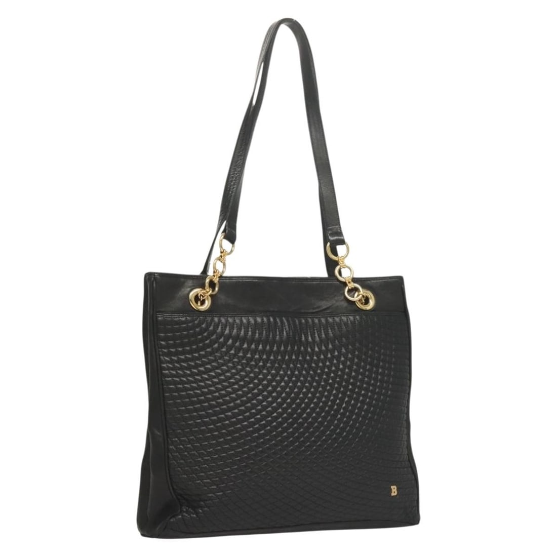 Bally Black Leather Vintage Tote for Women Italy: Bally Black Leather Vintage Tote for Women Italy This Bally vintage tote bag is crafted from black leather and is designed for women. It features a spacious interior and classic tote silhouette. The b