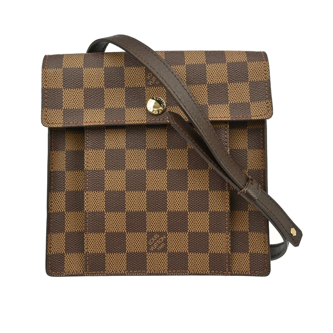 Louis Vuitton Damier Pimlico Brown Canvas Crossbody Bag N45272: Louis Vuitton Damier Pimlico Brown Canvas Crossbody Bag N45272 This Louis Vuitton Pimlico crossbody bag features the signature brown Damier canvas leather with a check pattern and logo accents. Design