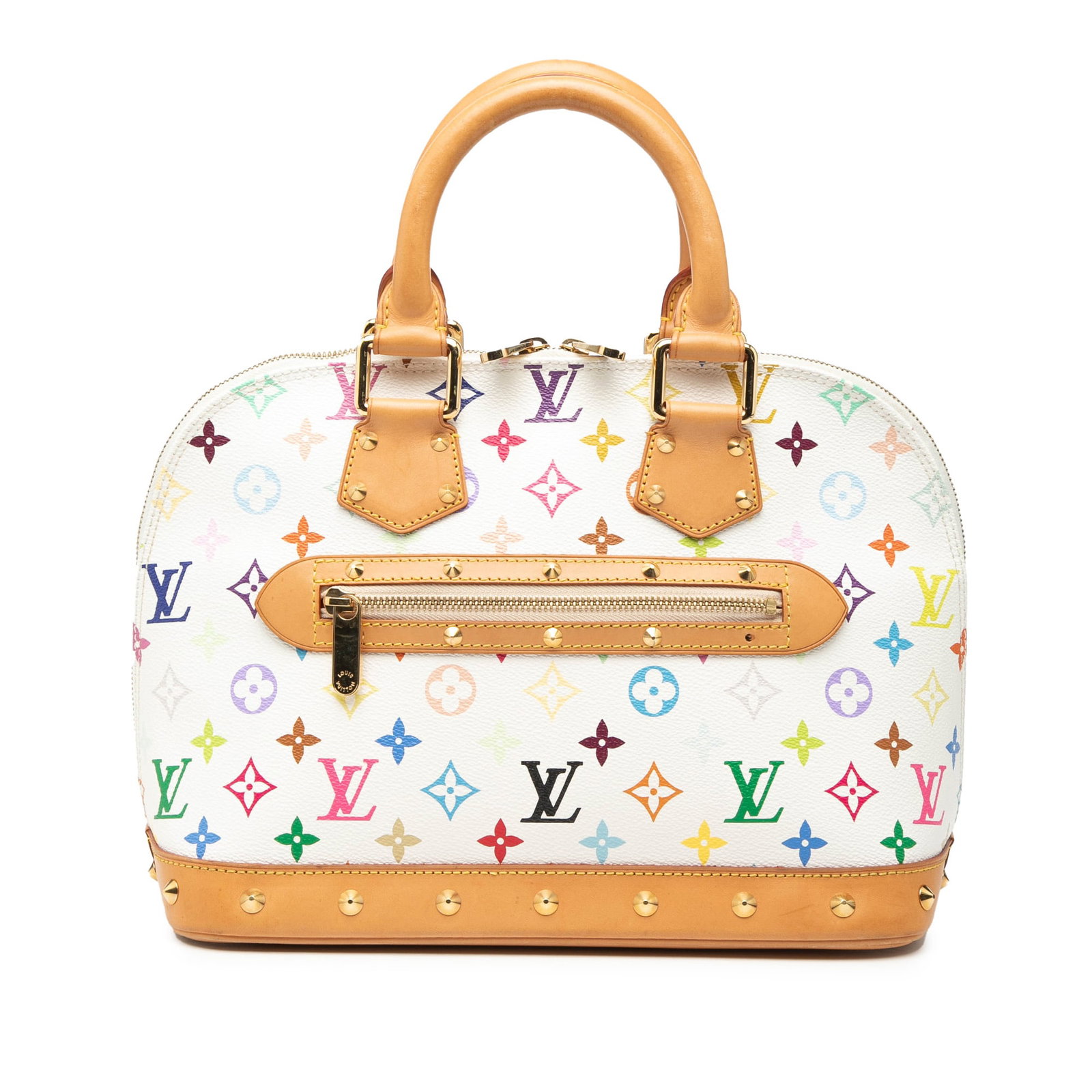 Louis Vuitton Alma PM Handbag in Monogram Multicolore Canvas White (1 of 7)