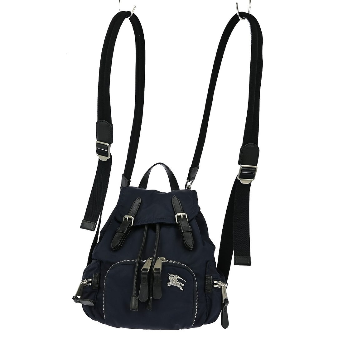 Burberry Roeveint33sib Navy Small Check Leather Nylon Backpack: Burberry Roeveint33sib Navy Small Check Leather Nylon Backpack This stylish Burberry backpack features a classic navy check pattern, making it a perfect accessory for casual outings. Constructed with 