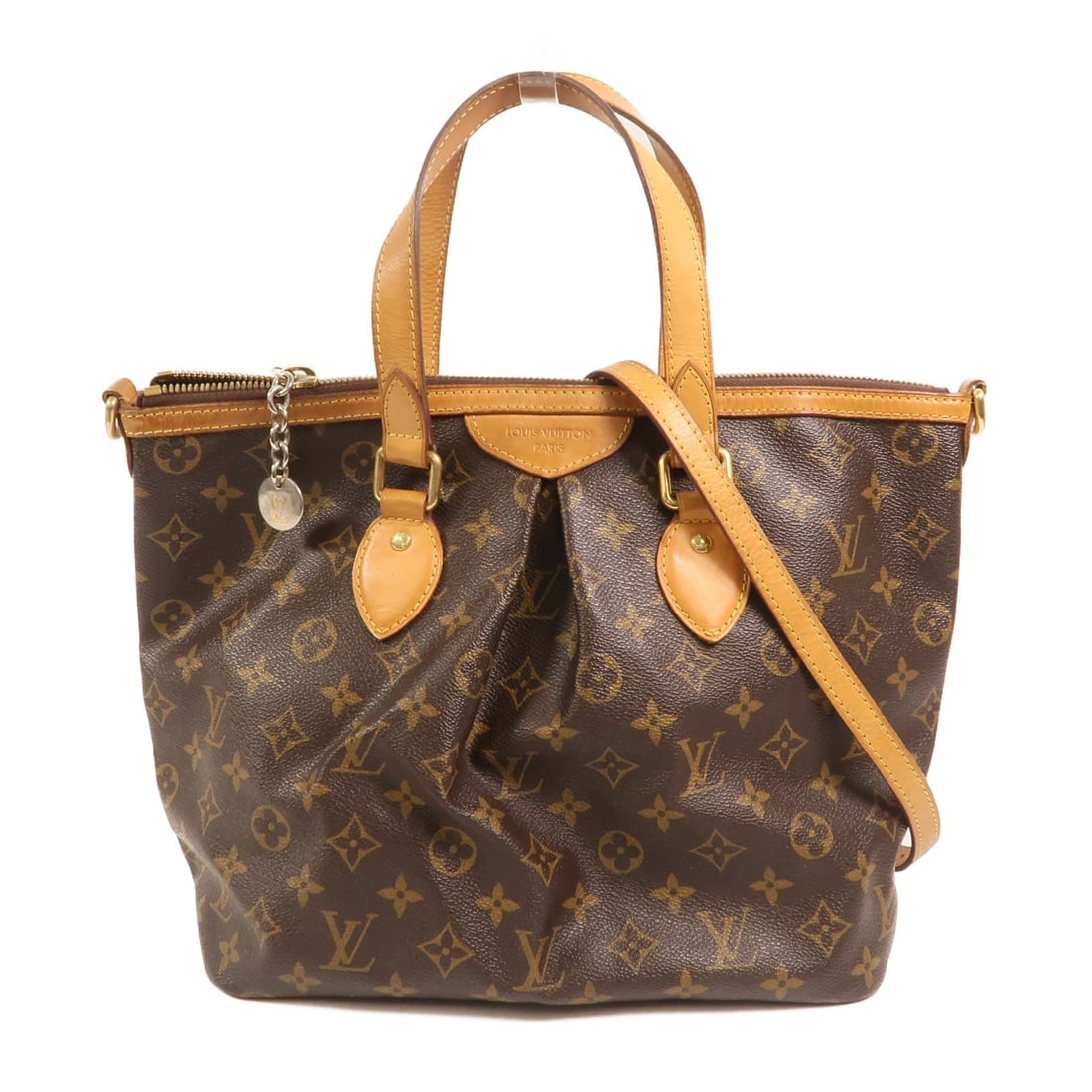 Louis Vuitton Palermo PM Monogram Brown 2-Way Shoulder Bag M40145 GHW: Louis Vuitton Palermo PM Monogram Brown 2-Way Shoulder Bag M40145 GHW This Louis Vuitton Palermo PM is a versatile 2-way shoulder bag crafted from brown PVC coated canvas in the iconic Monogram patter