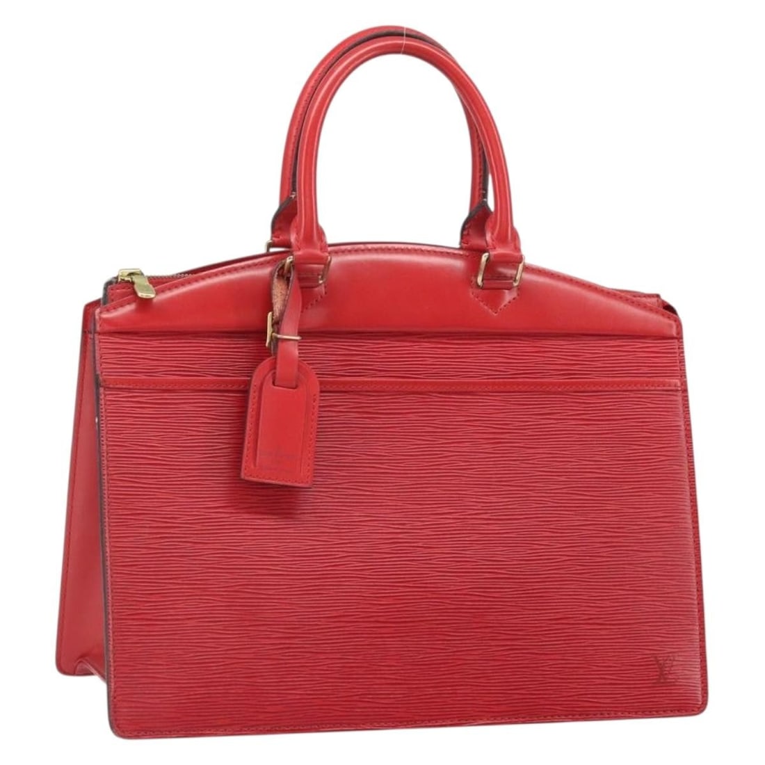 Red Epi Leather Riviera Handbag by Louis Vuitton Model M48187 with Name Tag (1 of 18)