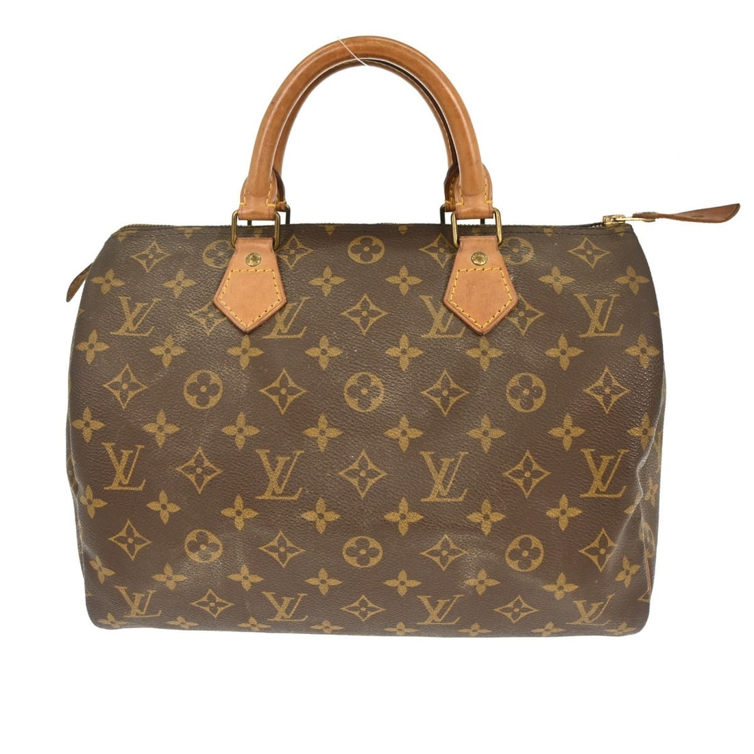 Louis Vuitton Speedy 30 Monogram Canvas Satchel Bag M41526: Louis Vuitton Speedy 30 Monogram Canvas Satchel Bag M41526 This Louis Vuitton Speedy 30 handbag features the iconic monogram canvas and classic satchel design. With double beige leather handles, a zip