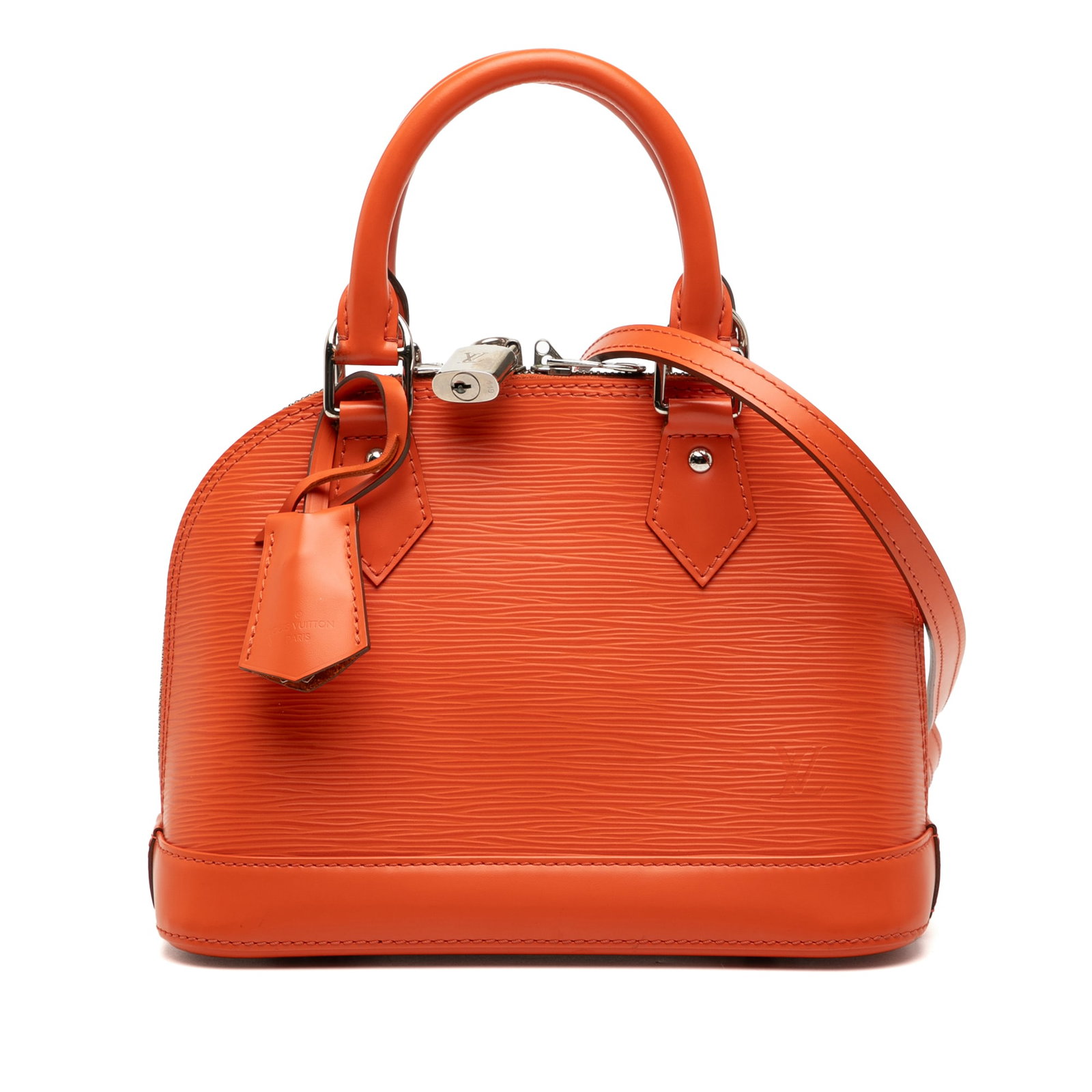 Louis Vuitton Epi Leather Alma BB Orange Crossbody Handbag (1 of 7)