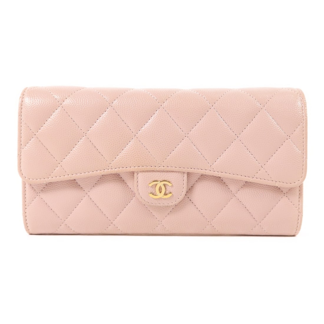 Chanel Pink Calfskin AP0241 Bifold Wallet with CC Logo Gold Hardware (1 of 17)