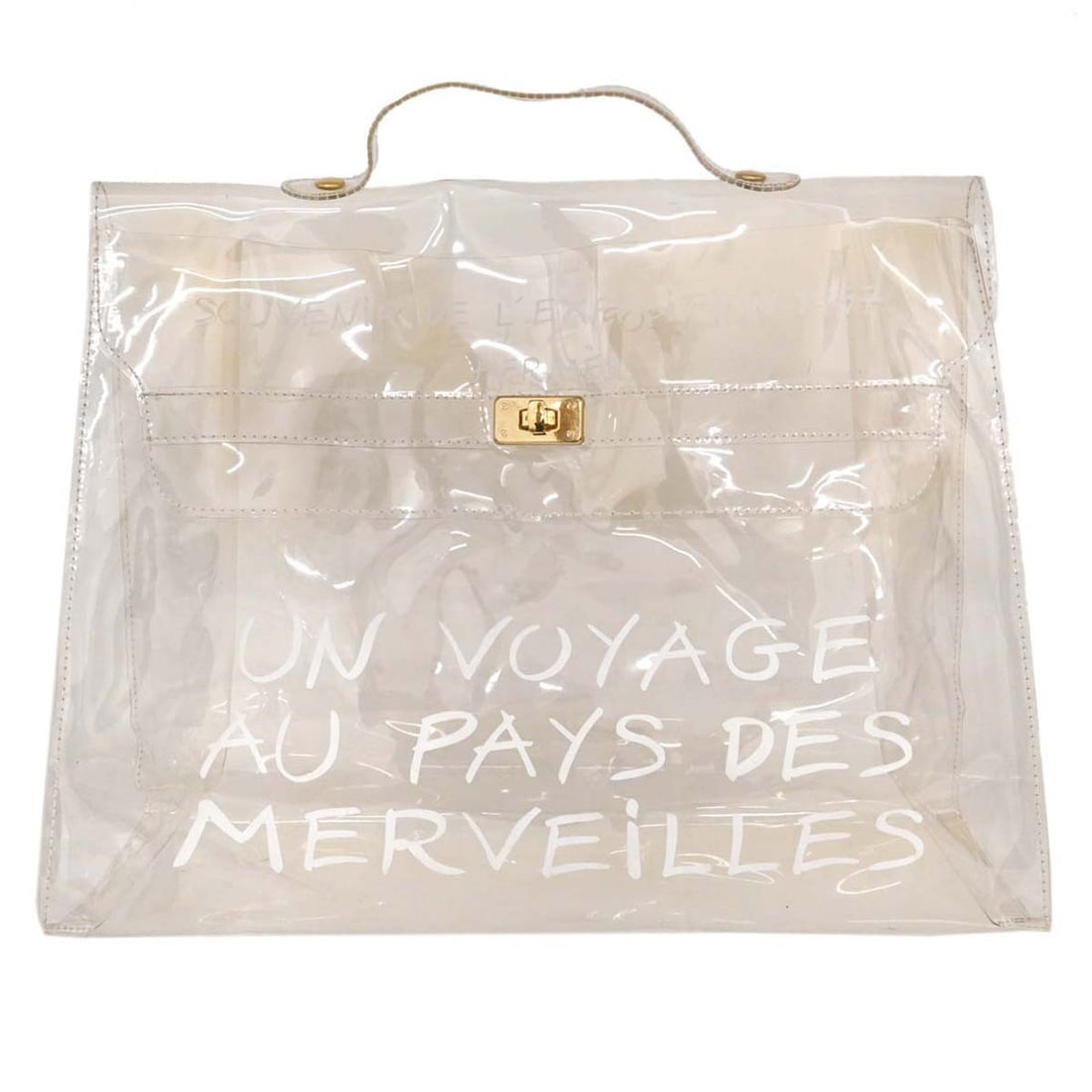 Hermes Kelly Large Transparent PVC Top Handle Beach Bag (1 of 18)