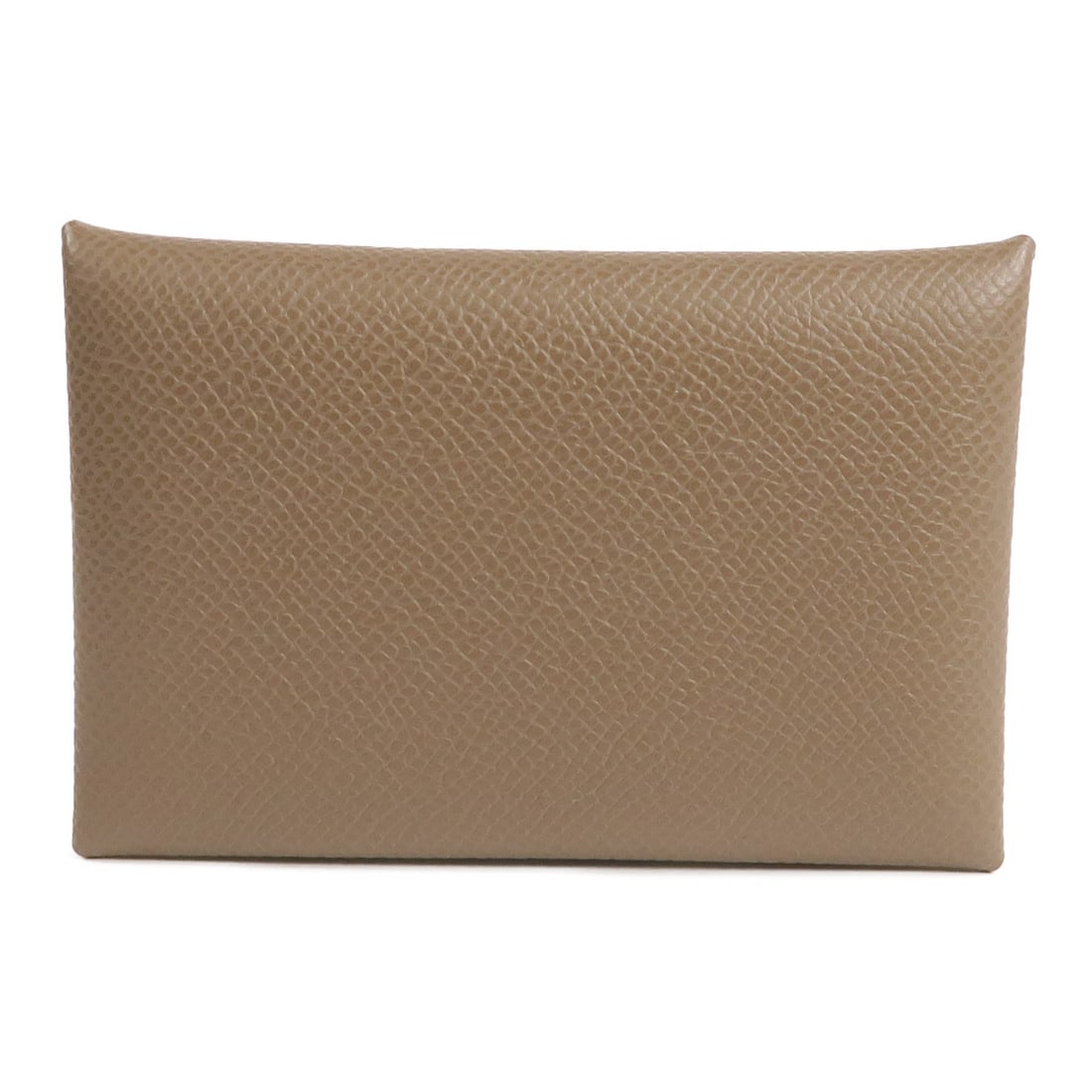 HERMES Calvi Card Case Epsom Leather Gray PHW: HERMES Calvi Card Case Epsom Leather Gray PHW Introducing the stylish HERMES Calvi Card Case, crafted from premium Epsom leather in a sophisticated gray hue. This card case is ideal for keeping your e