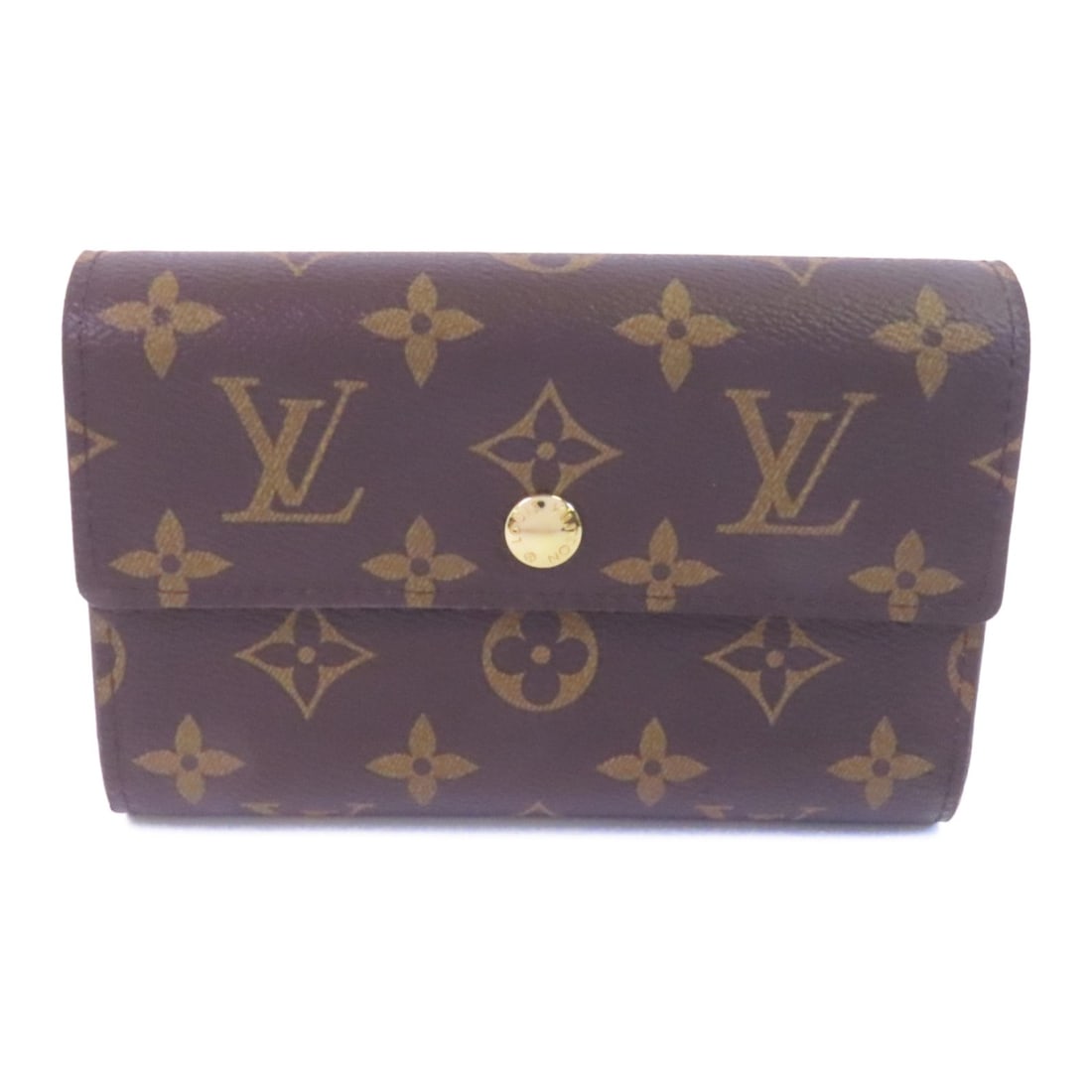 Louis Vuitton Portefeuille Alexandra Monogram Brown Tri-Fold Canvas Wallet: Louis Vuitton Portefeuille Alexandra Monogram Brown Tri-Fold Canvas Wallet This Louis Vuitton Portefeuille Alexandra middle wallet features the iconic Monogram pattern in brown. Crafted from durable P