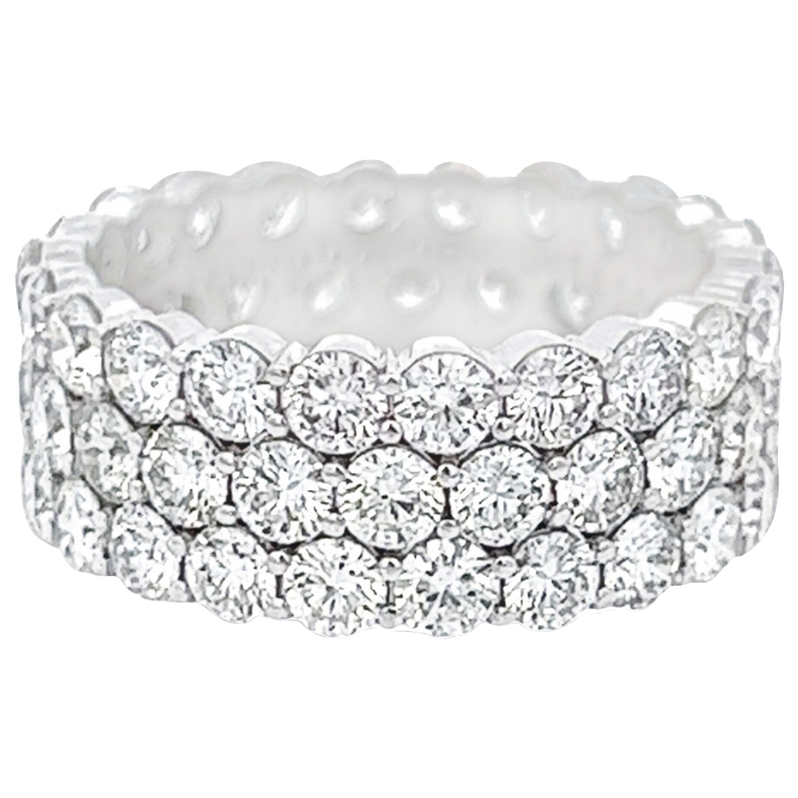 5.32ct Round Diamond Eternity Ring in 18k White Gold (1 of 4)