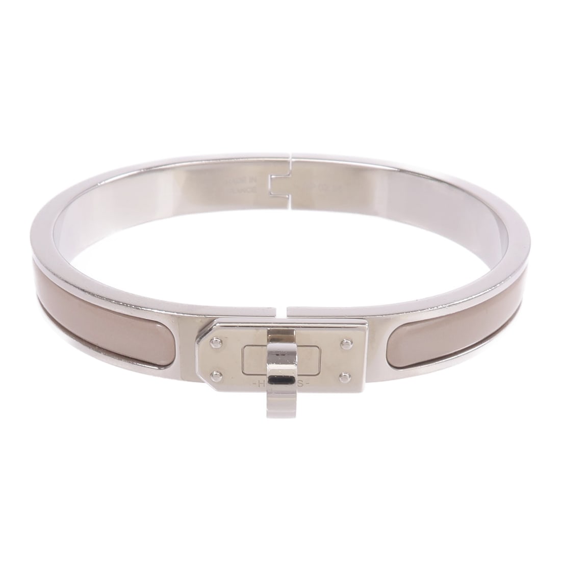Mini Clic Kelly Beige Enamel Bracelet by Hermes for Women (1 of 11)