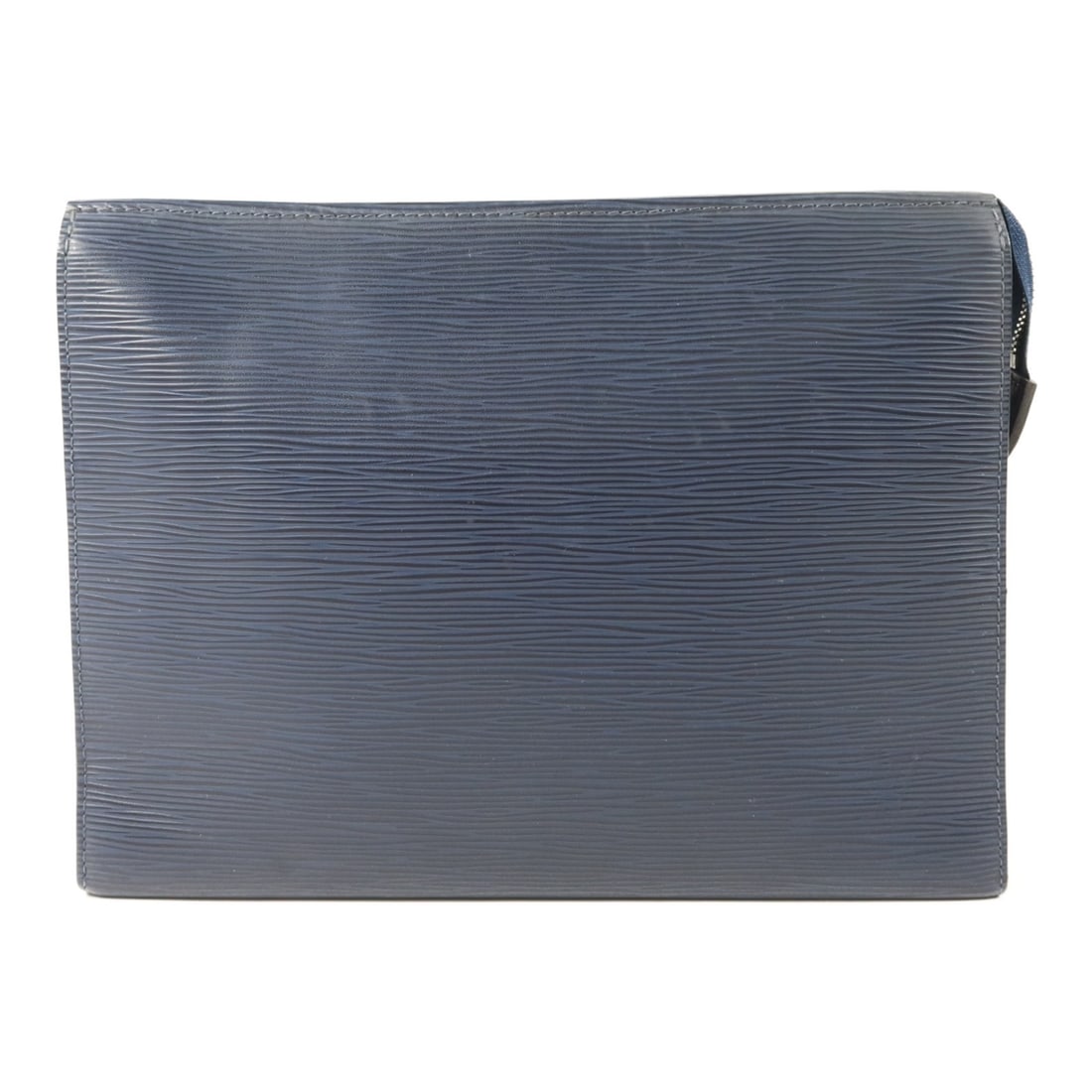 Indigo Epi Leather Poche Toilette by Louis Vuitton Bag M41367 SHW: Indigo Epi Leather Poche Toilette by Louis Vuitton Bag M41367 SHW This Louis Vuitton Poche Toilette Bag in indigo blue Epi leather is crafted from calfskin and features a classic, structured silhouett