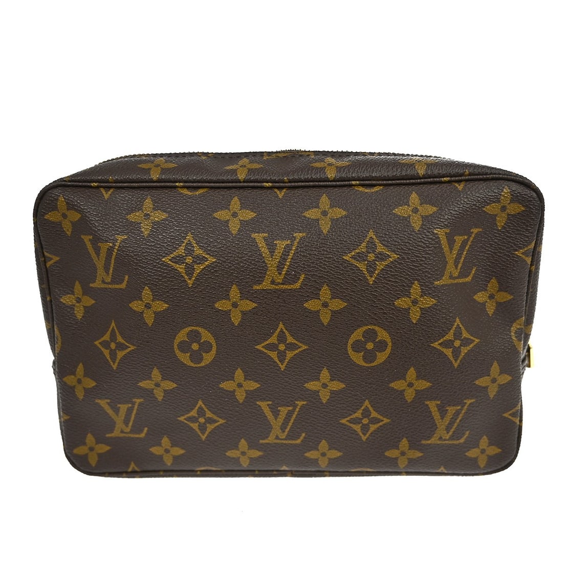 Louis Vuitton Monogram Canvas Trousse Toilette 23 Brown Cosmetic Bag M47524 (1 of 15)