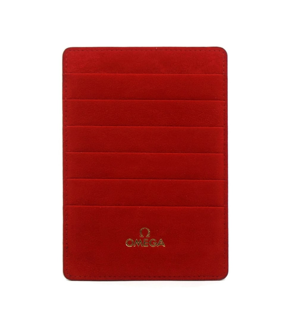 Red Cloth Card Wallet by Omega Switzerland (1 of 2)