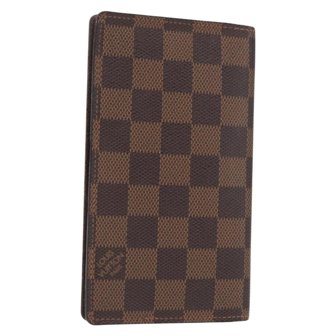 LOUIS VUITTON Damier Ebene Note Cover R20703 Auth Spain: LOUIS VUITTON Damier Ebene Note Cover R20703 Auth Spain This LOUIS VUITTON Damier Ebene Agenda Poche Note Cover is a sophisticated accessory crafted from durable Damier Ebene canvas. Its elegant desig