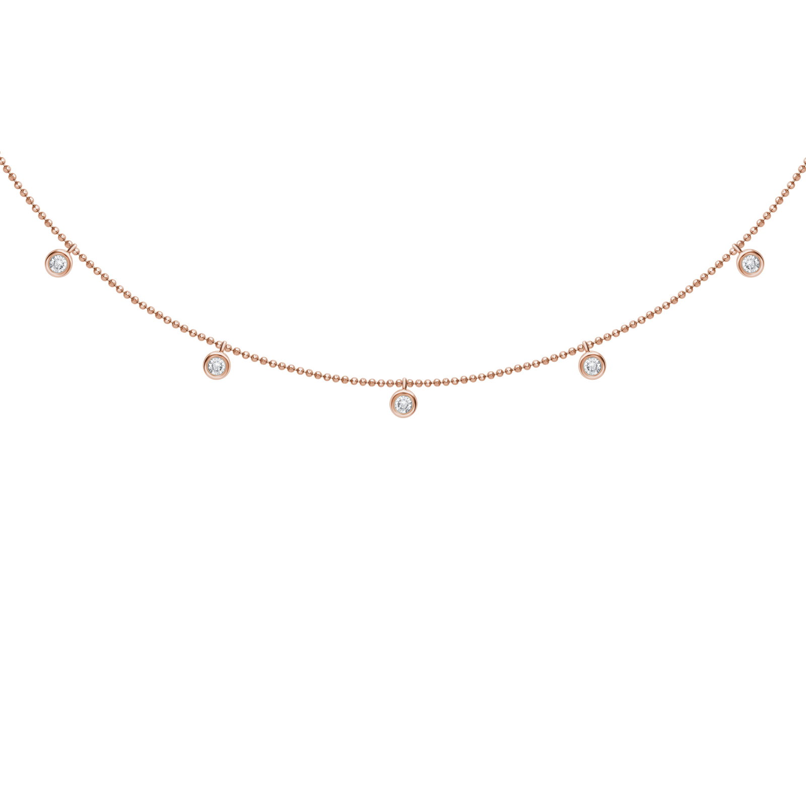 14K Rose Gold Diamond 3/4 Ct.Tw Fashion Necklace (1 of 1)