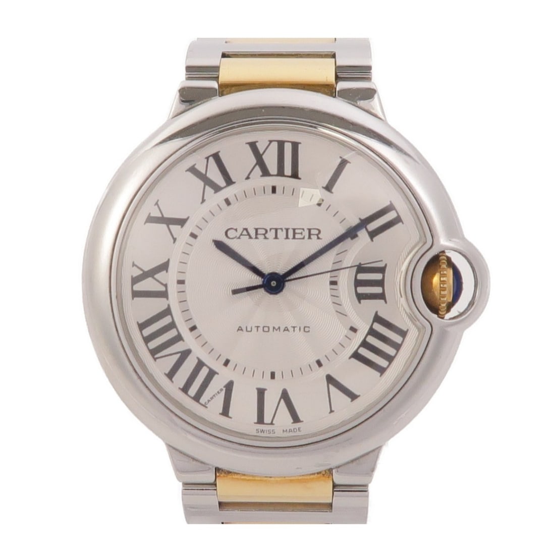Ballon Bleu W2BB0012 Automatic Mens Watch Stainless Steel and 18K Yellow Gold: Ballon Bleu W2BB0012 Automatic Mens Watch Stainless Steel and 18K Yellow Gold This Cartier Ballon Bleu Automatic Watch W2BB0012 features a sophisticated design crafted from stainless steel and 18K yel