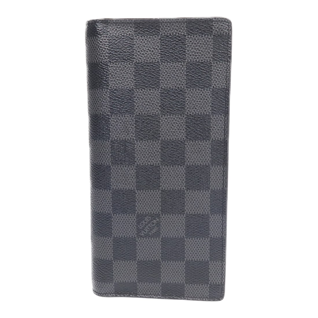 Damier Graphite Black PVC Bifold Wallet Louis Vuitton N62227: Damier Graphite Black PVC Bifold Wallet Louis Vuitton N62227 This Louis Vuitton long wallet features the brand's signature Damier Graphite pattern in black, crafted from durable PVC coated canvas. Des