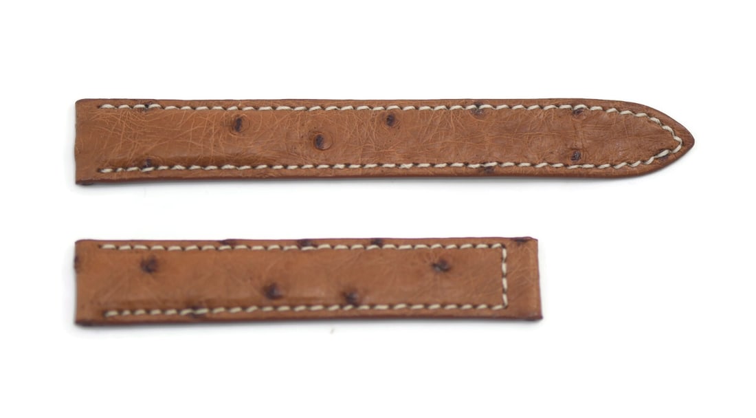 Authentic Baume & Mercier Brown Leather Watch Strap 15mm (1 of 2)