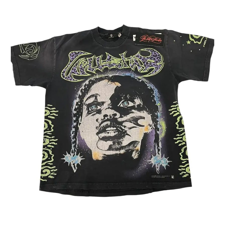 Large Amen Black T-shirt by Hellstar in Black (1 of 2)