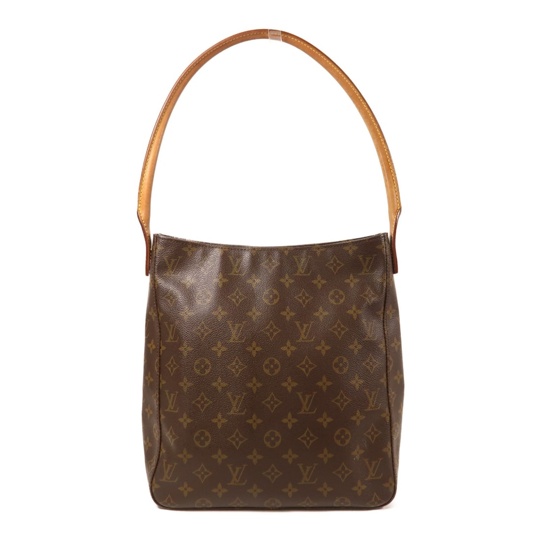 LOUIS VUITTON Looping GM Shoulder Bag M51145 Brown Monogram PVC: LOUIS VUITTON Looping GM Shoulder Bag M51145 Brown Monogram PVC The LOUIS VUITTON LV Looping GM Shoulder Bag (M51145) is a stylish and practical accessory crafted from durable PVC coated canvas in a c