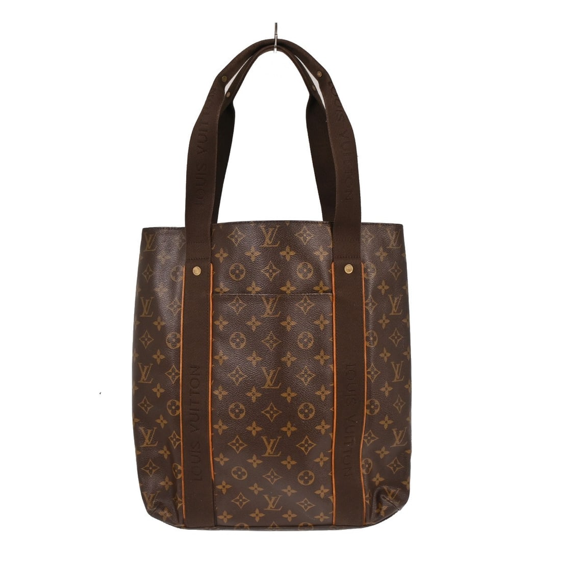 Louis Vuitton Cabas Bobul Monogram Medium Tote Bag M53013 Vintage: Louis Vuitton Cabas Bobul Monogram Medium Tote Bag M53013 Vintage This Louis Vuitton Cabas Bobul tote bag features the signature monogram canvas with beige double handles and gold-plated hardware. Des