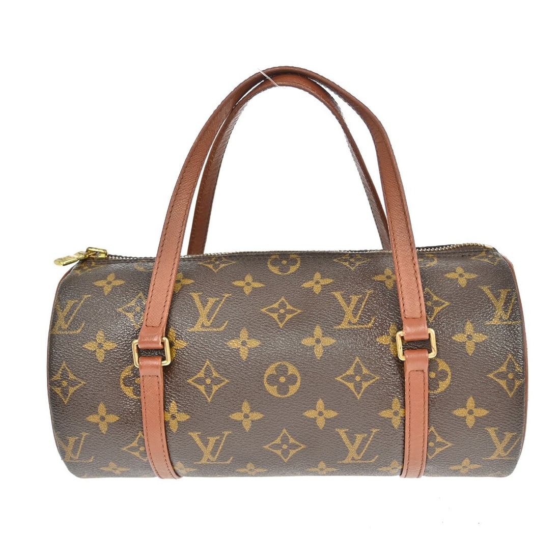 Louis Vuitton Papillon 26 Monogram Canvas Vintage Top Handle Bag: Louis Vuitton Papillon 26 Monogram Canvas Vintage Top Handle Bag This Louis Vuitton Papillon 26 handbag features the iconic monogram canvas and leather exterior with a medium-sized, cylindrical silhou