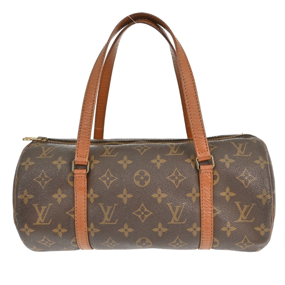 Louis Vuitton Papillon 30 Monogram Canvas Medium Brown Handbag: Louis Vuitton Papillon 30 Monogram Canvas Medium Brown Handbag This Louis Vuitton Papillon 30 handbag features the classic monogram canvas with brown leather double handles and a zip closure. Designed