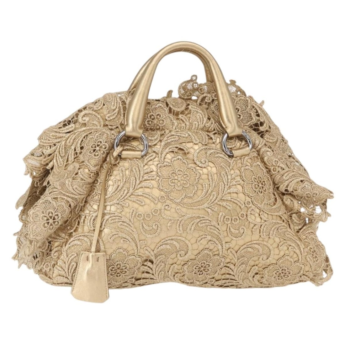 PRADA Race Leather Hand Bag Gold 156645SAM with Accessories: PRADA Race Leather Hand Bag Gold 156645SAM with Accessories This PRADA Race Hand Bag is a stunning accessory crafted in Italy from luxurious leather in a striking gold hue. The bag features a spacious