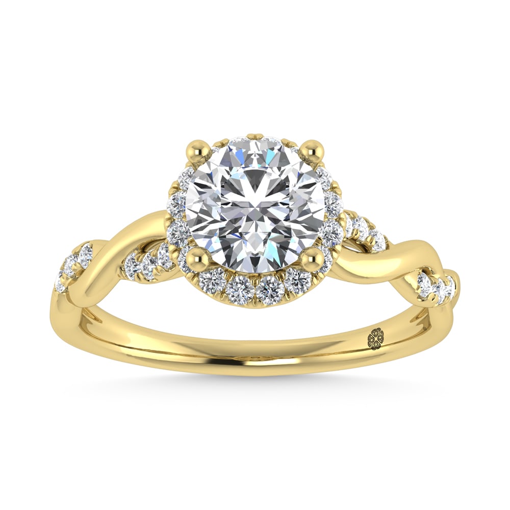 10K Yellow Gold Lab Grown Diamond 1 1/4 Ct.Tw. Engagement Ring (1 of 4)