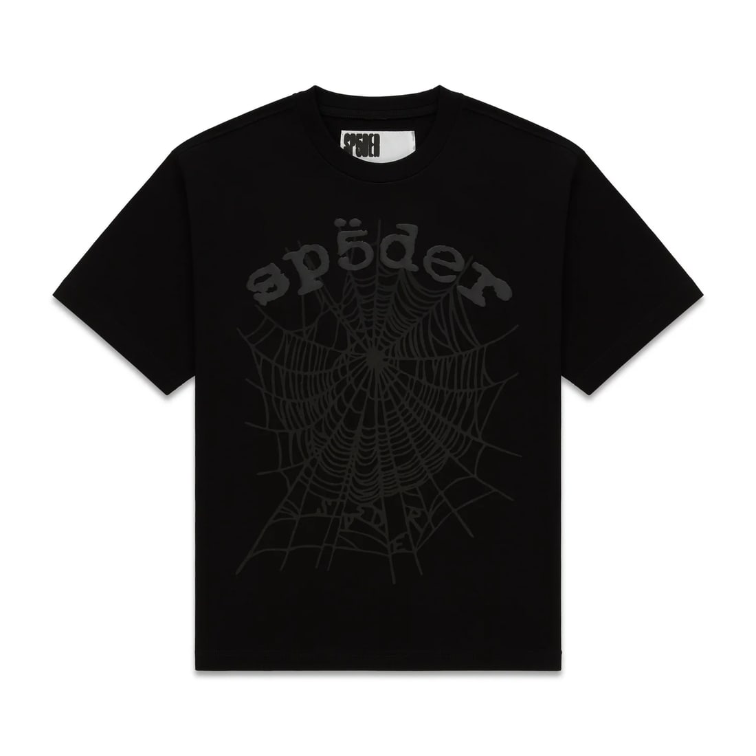 Phantom OG Web Black Cotton Tee by Sp5der Size Extra Large (1 of 2)