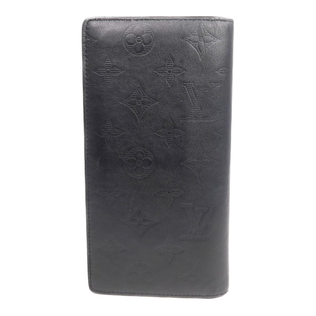Louis Vuitton Brazza Black Monogram Shadow Calfskin Bifold Wallet: Louis Vuitton Brazza Black Monogram Shadow Calfskin Bifold Wallet This Louis Vuitton Brazza Wallet features a sleek bifold design crafted from black calfskin leather in the Monogram Shadow pattern. De