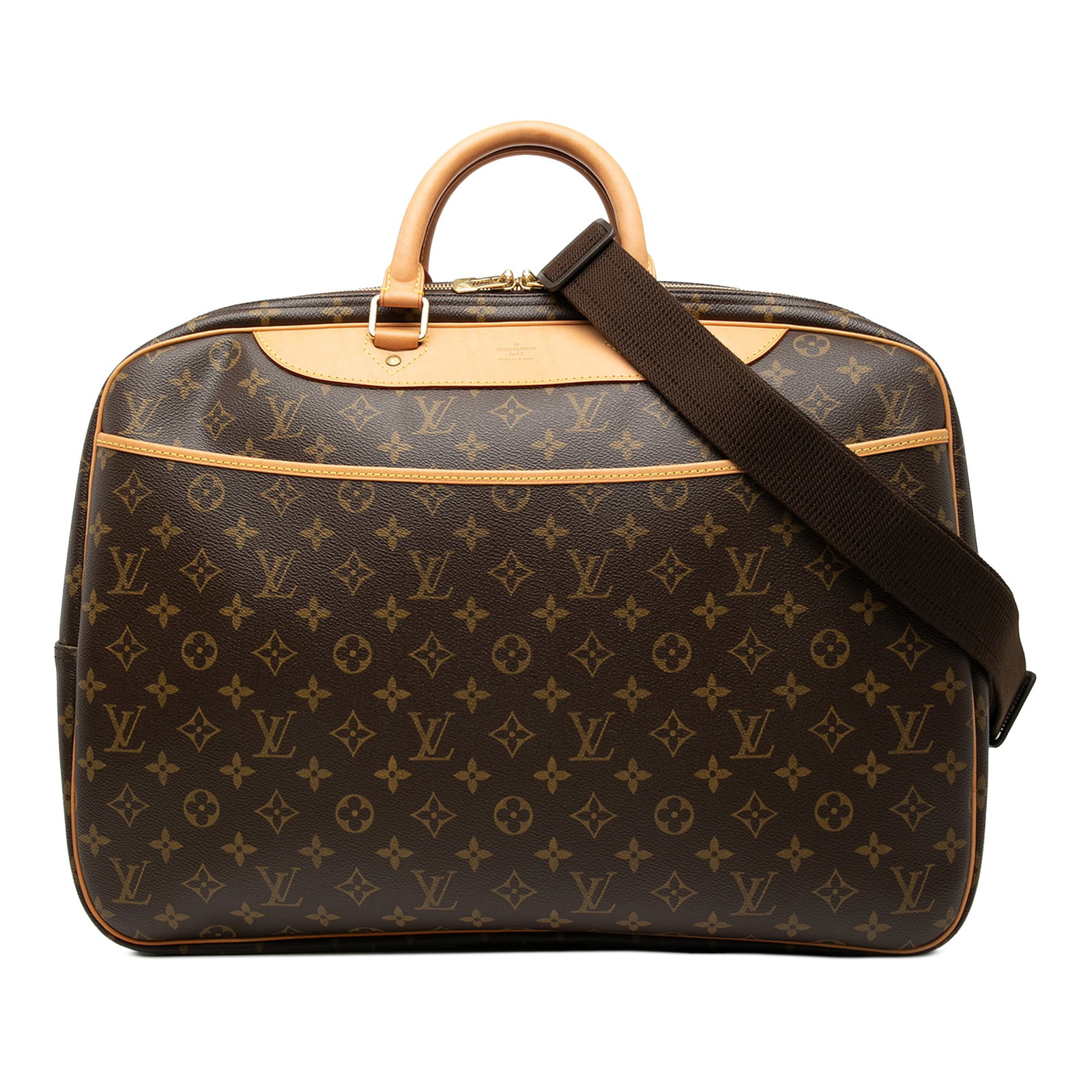 Louis Vuitton Alize 24 Heures Monogram Canvas Travel Bag With Strap (1 of 9)