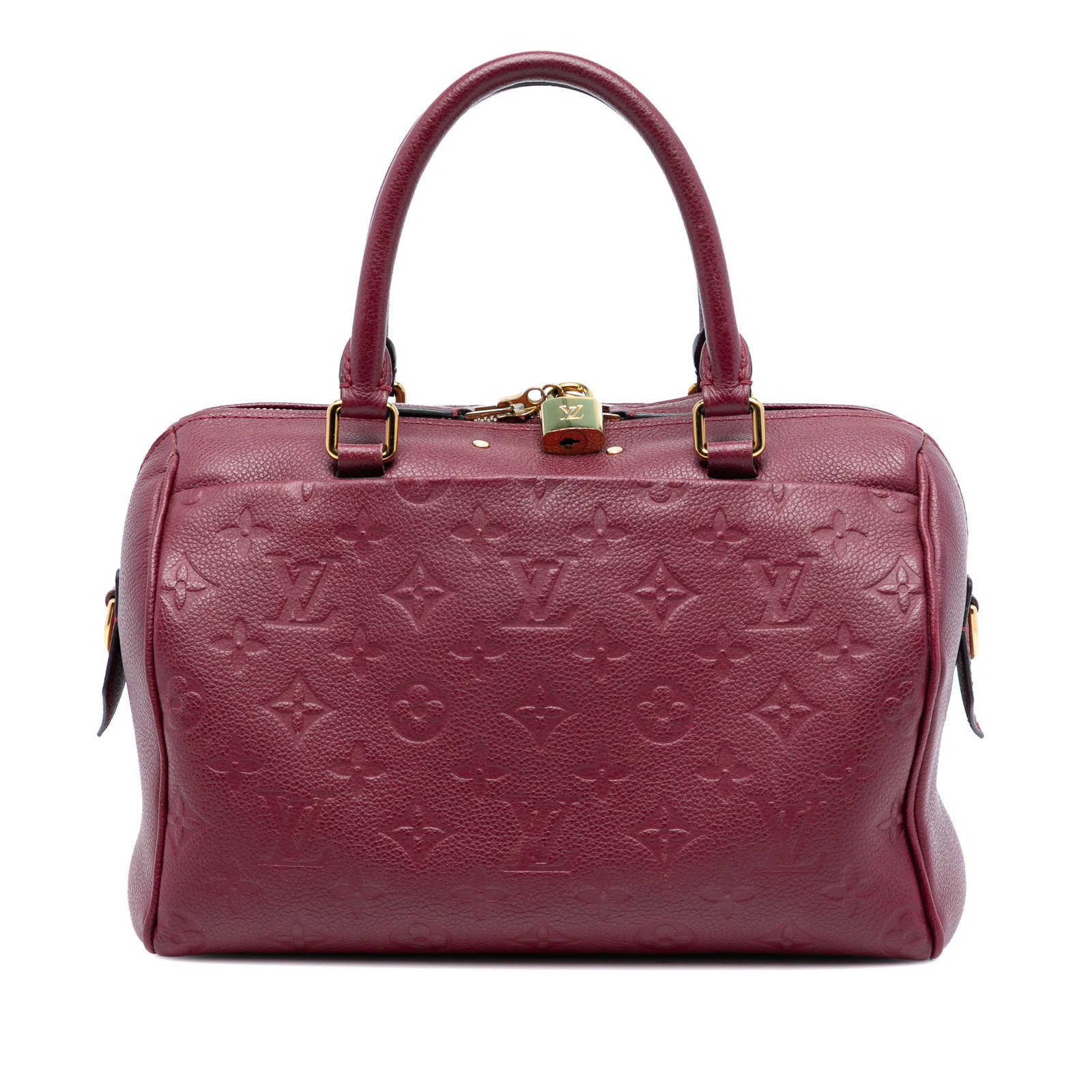 Louis Vuitton Speedy Bandouliere 25 Red Empreinte Leather Satchel Bag (1 of 7)
