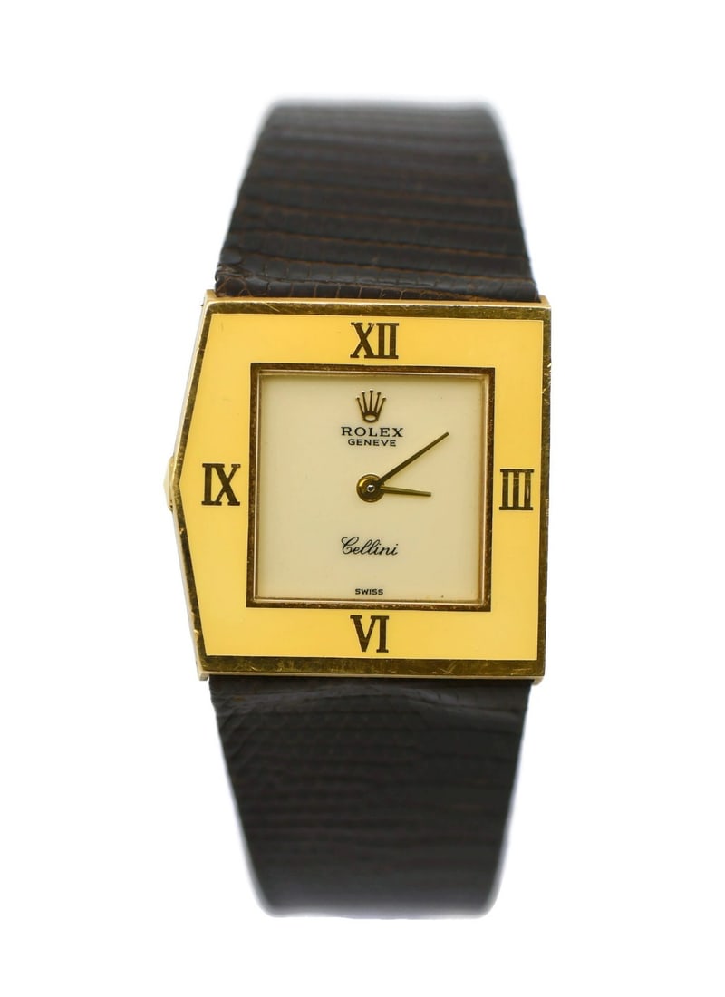 Cellini King Midas 4151 Manual 18K Gold Unisex Rolex Wristwatch with Box (1 of 5)