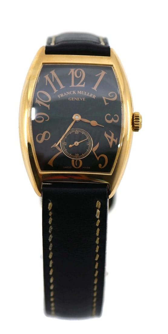Green Dial Franck Muller Casablanca 18K Gold Wristwatch Model 7500S6 With Box (1 of 5)