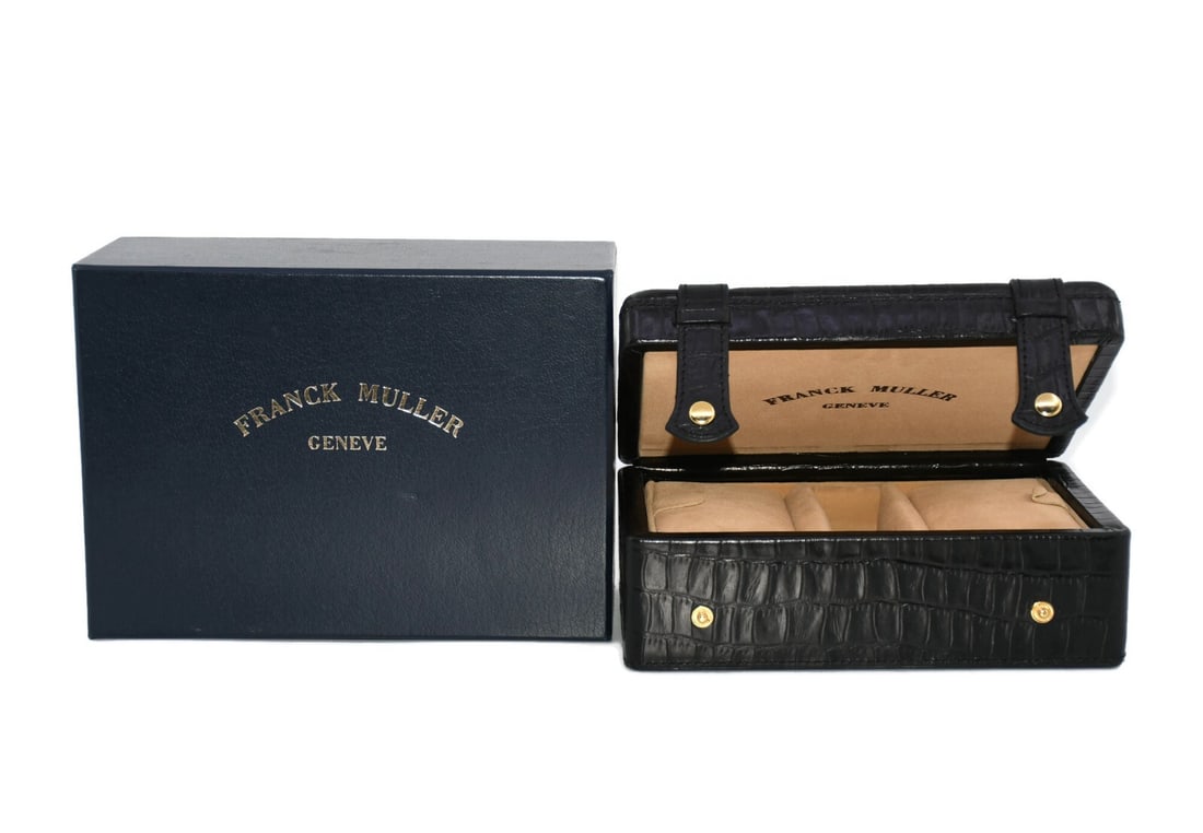 Franck Muller 100% Authentic Presentation Box for Single Watch: Franck Muller 100% Authentic Presentation Box for Single Watch This Franck Muller Presentation Box is designed specifically for a single watch, showcasing its elegance and sophistication. Measuring 8 
