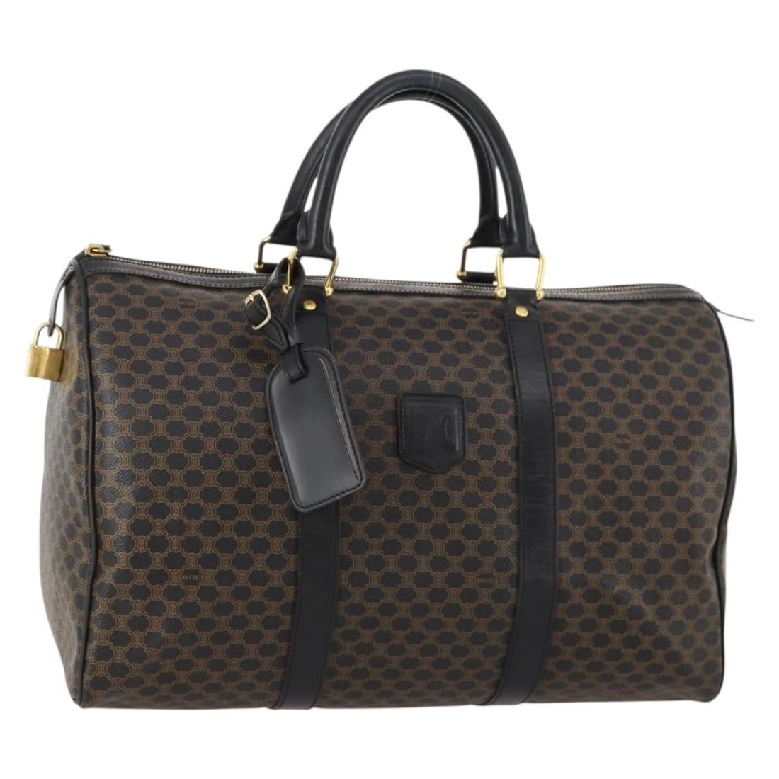 Celine Macadam Black Canvas Vintage Duffle Bag from Italy (1 of 18)