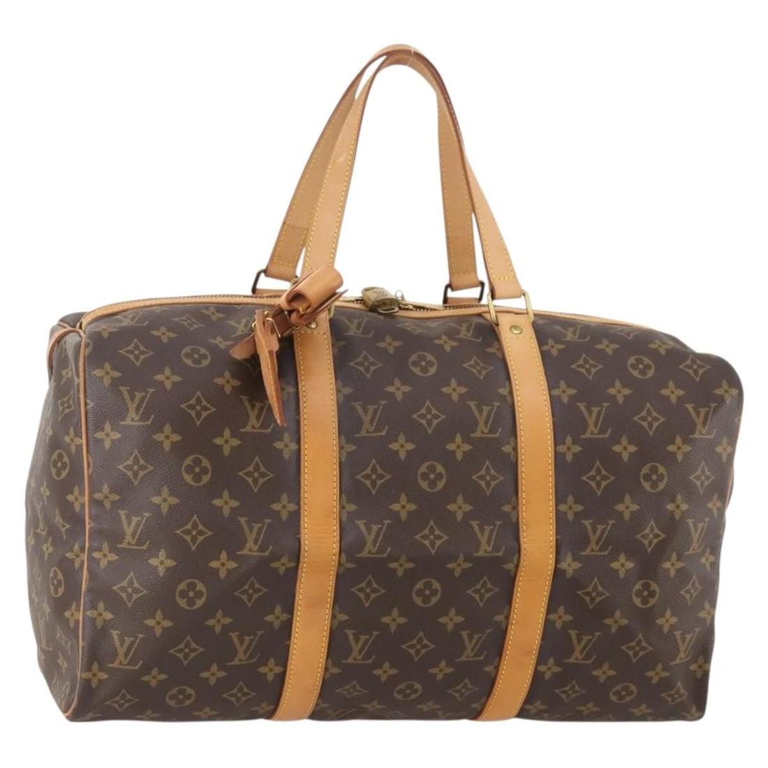 Monogram Canvas Boston Bag Sac Souple 45 by Louis Vuitton M41624: Monogram Canvas Boston Bag Sac Souple 45 by Louis Vuitton M41624 This is a Louis Vuitton Monogram Sac Souple 45 Boston Bag, crafted from signature monogram canvas. Designed for women, the bag features