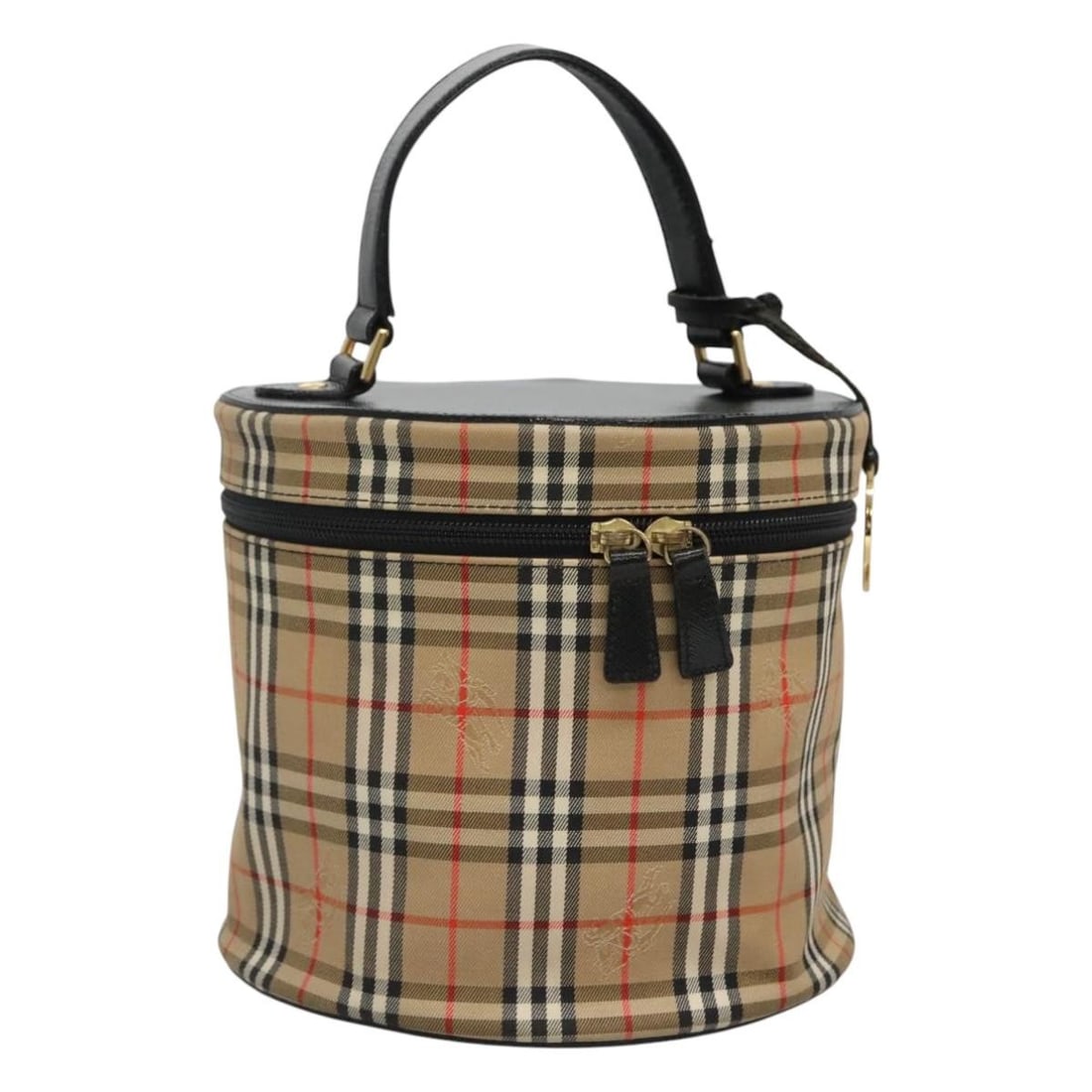 Burberrys Canvas Beige Nova Check Cosmetic Vanity Bag for Women: Burberrys Canvas Beige Nova Check Cosmetic Vanity Bag for Women This Burberrys Nova Check vanity cosmetic pouch features the classic beige and gold canvas exterior. Designed for women, it offers pract
