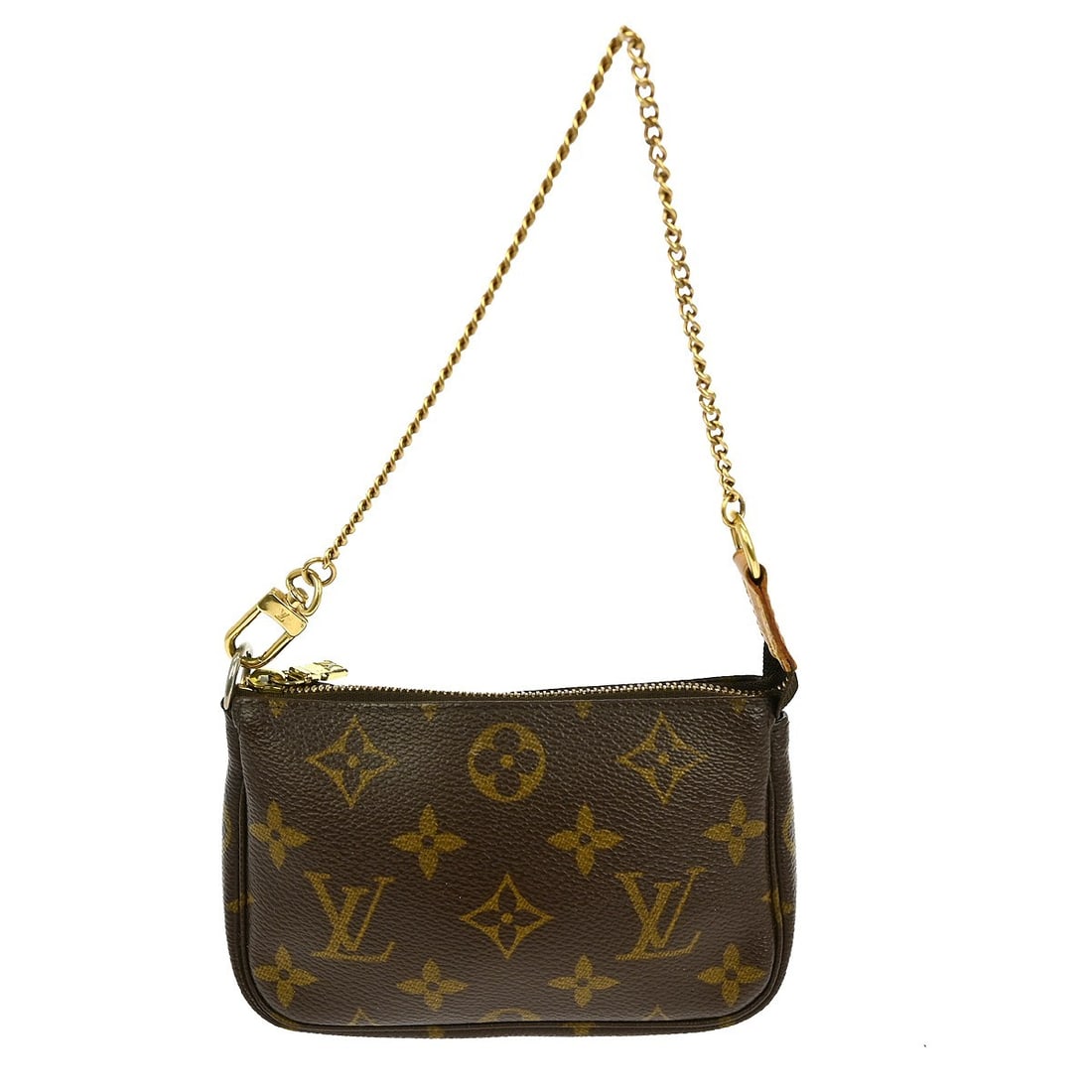 Louis Vuitton Monogram Mini Pochette Accessoires M58009 Brown Canvas Handbag: Louis Vuitton Monogram Mini Pochette Accessoires M58009 Brown Canvas Handbag This Louis Vuitton Mini Pochette Accessoires handbag features the iconic Monogram canvas leather exterior with a brown colo